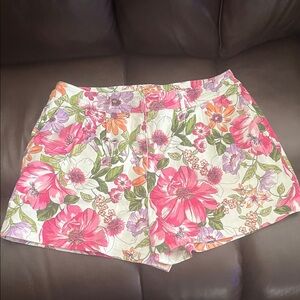 Francesca's Collections Pink Floral Women's Shorts